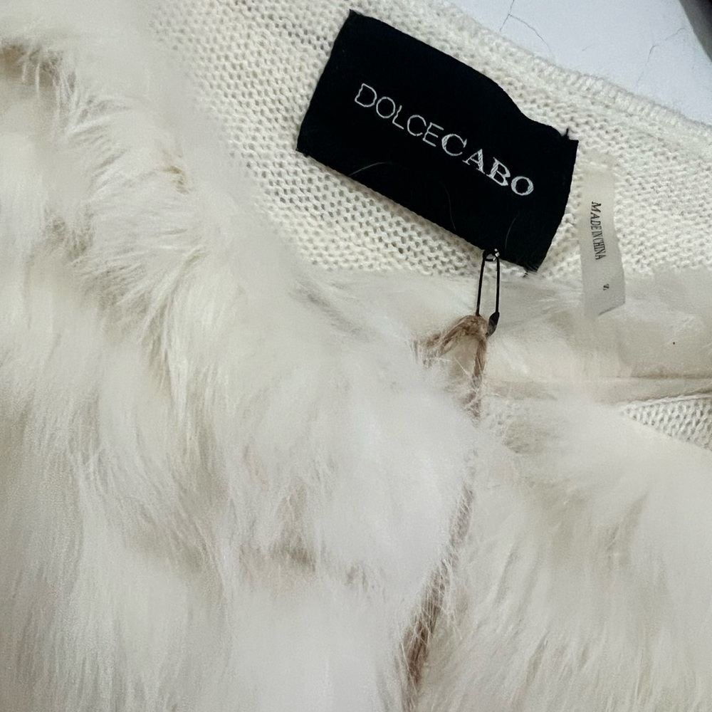 Ivory Rabbit Fur jacket - Picture 5 of 6